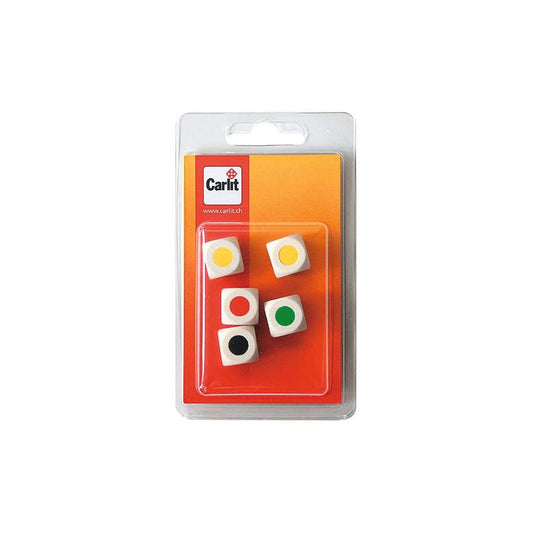 Carlit 5 cubes de couleurs 16mm