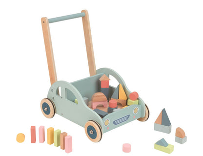 Spielba Baby Walker voiture avec blocs de construction