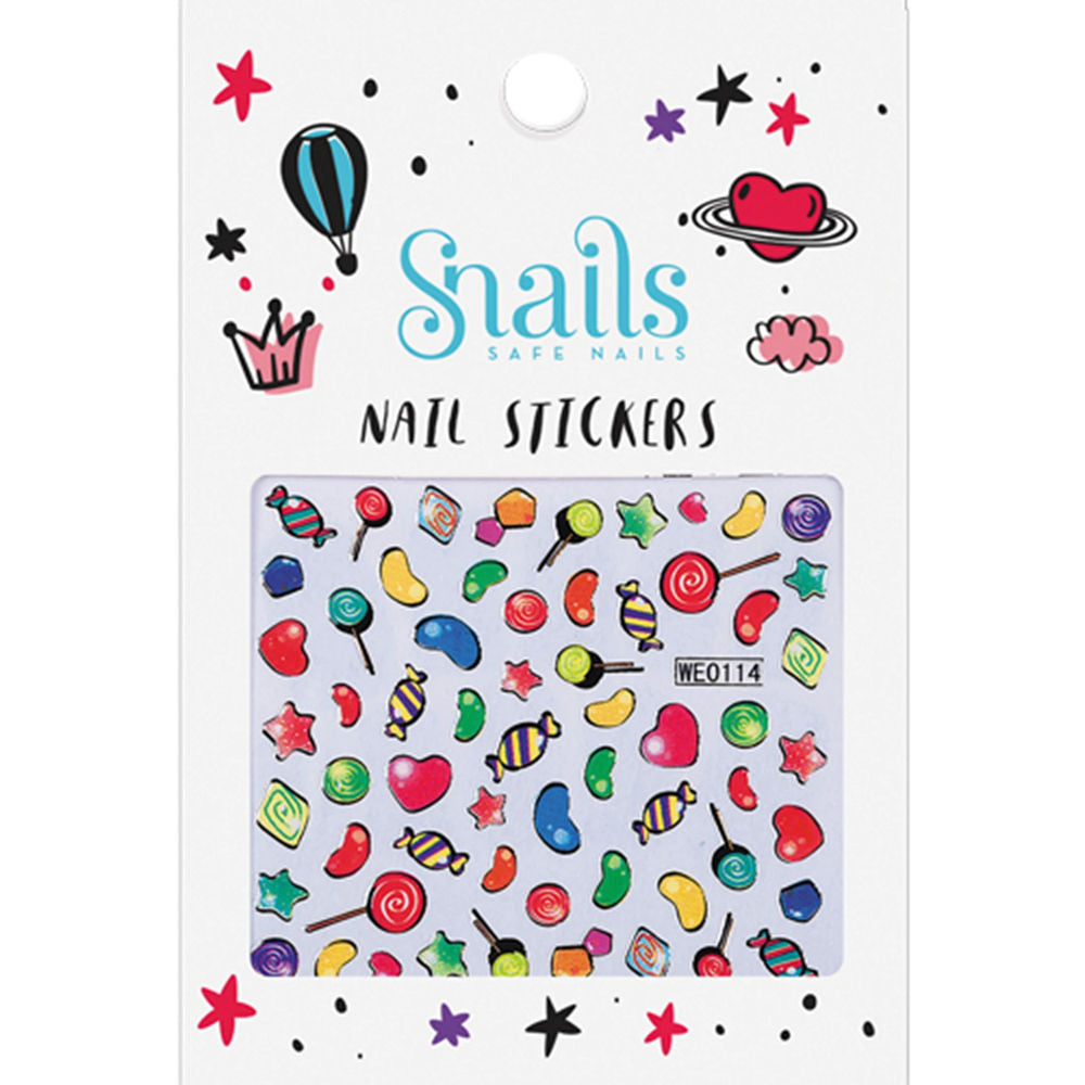 Snails Nagelsticker Süssigkeiten