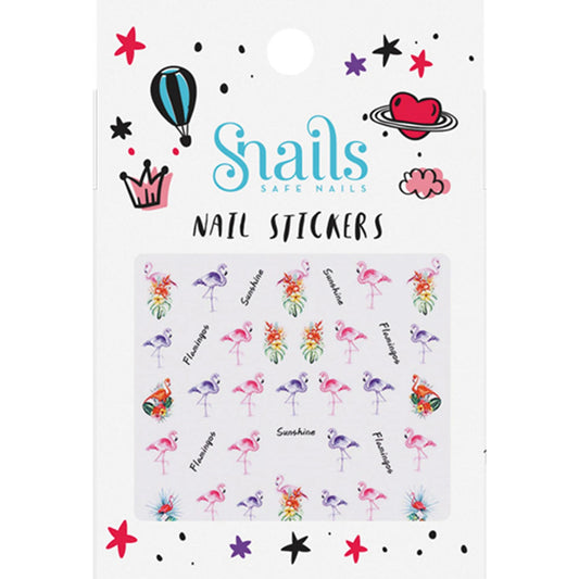 Snails Nagelsticker Flamingos