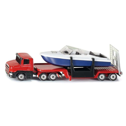 Siku low loader with boat
