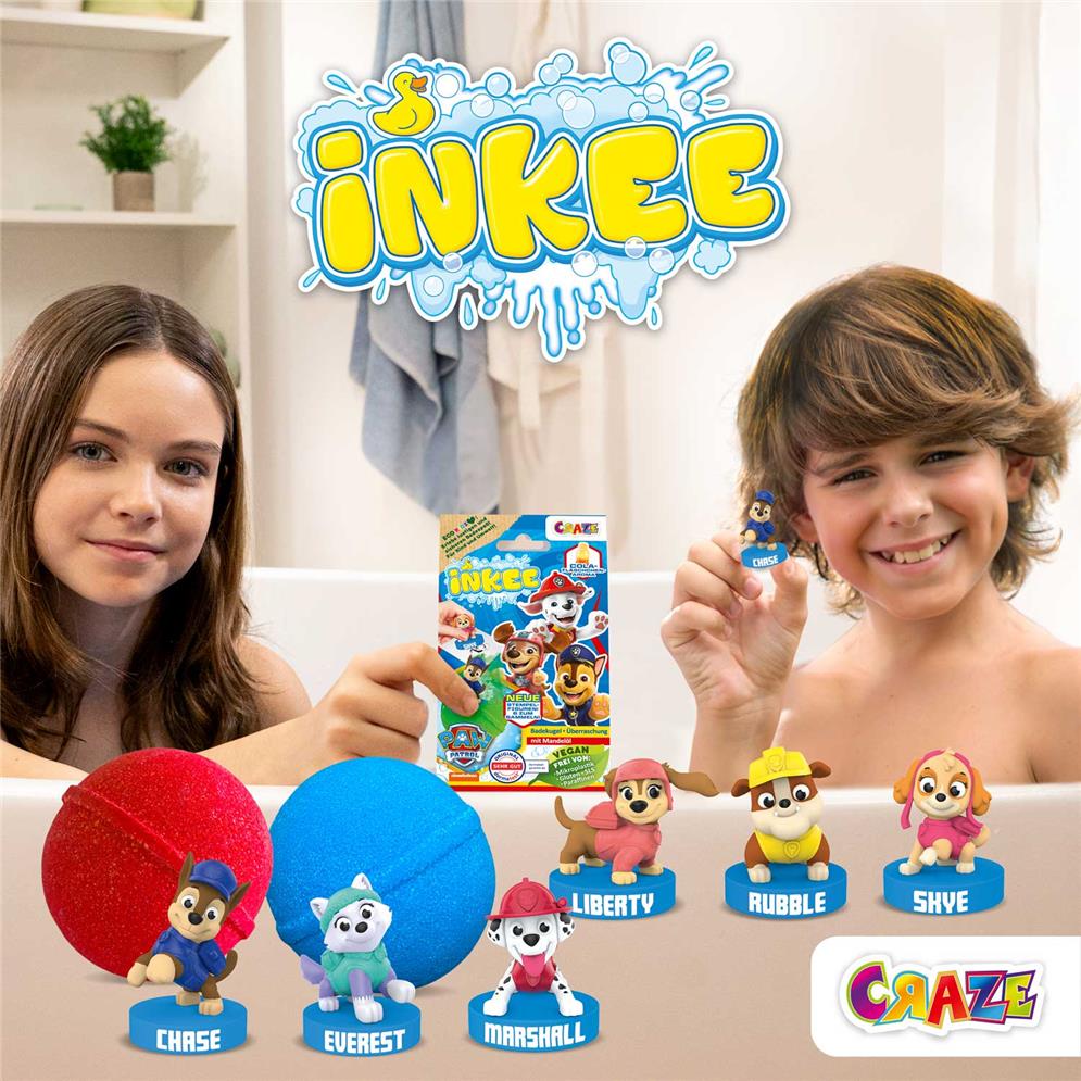 Inkee Überraschungs-Badekugel Paw Patrol