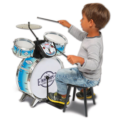 Bontempi Schlagzeug blau mit Elektronik Tutor