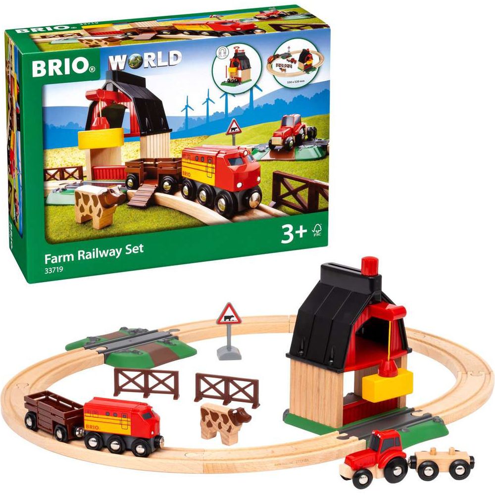 BRIO Farm Railway Set