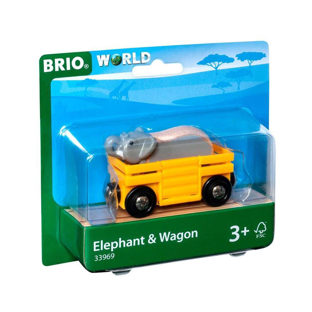 BRIO Éléphant et chariot