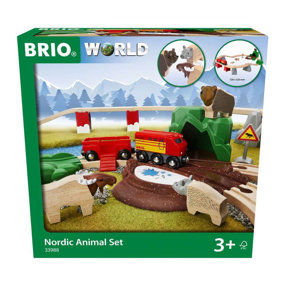 BRIO World BRIO Ensemble d'animaux de la forêt nordique