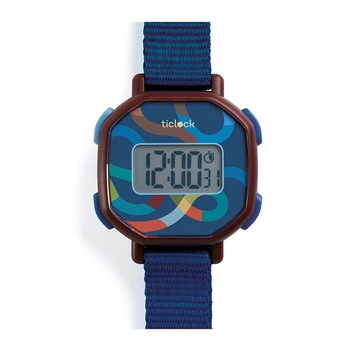 Djeco Digitale Armbanduhr Blue volute