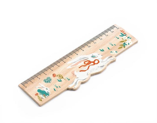 Djeco wooden ruler 15 cm Lucille