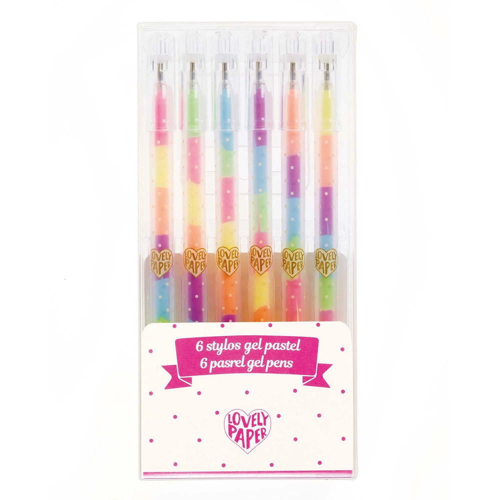 Djeco 6 Pastel-Gelschreiber