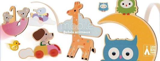 Djeco wooden mobile young animals
