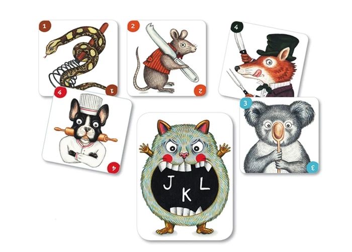 Djeco jeu de cartes ABC Miam