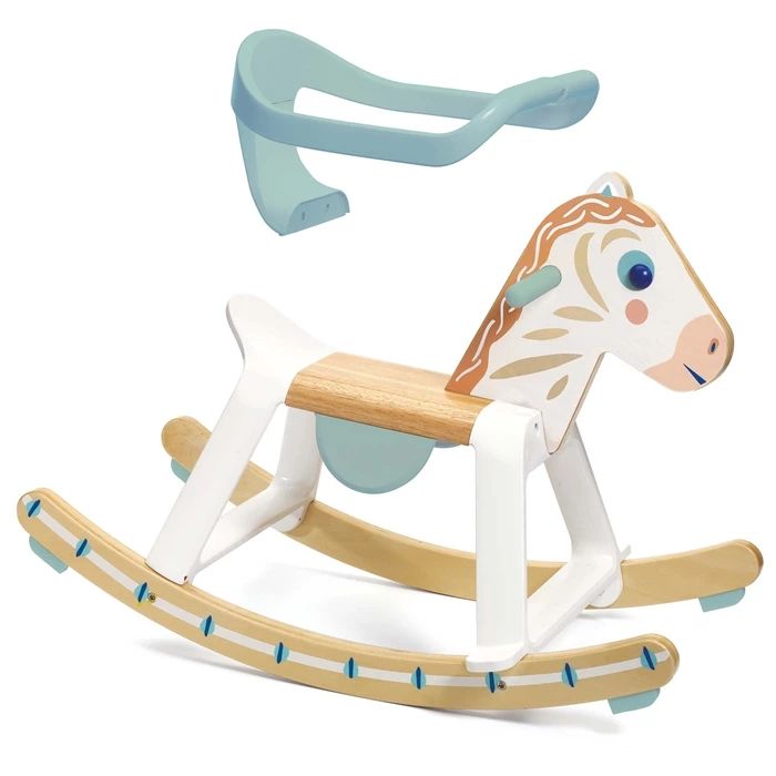 Djeco rocking horse turquoise