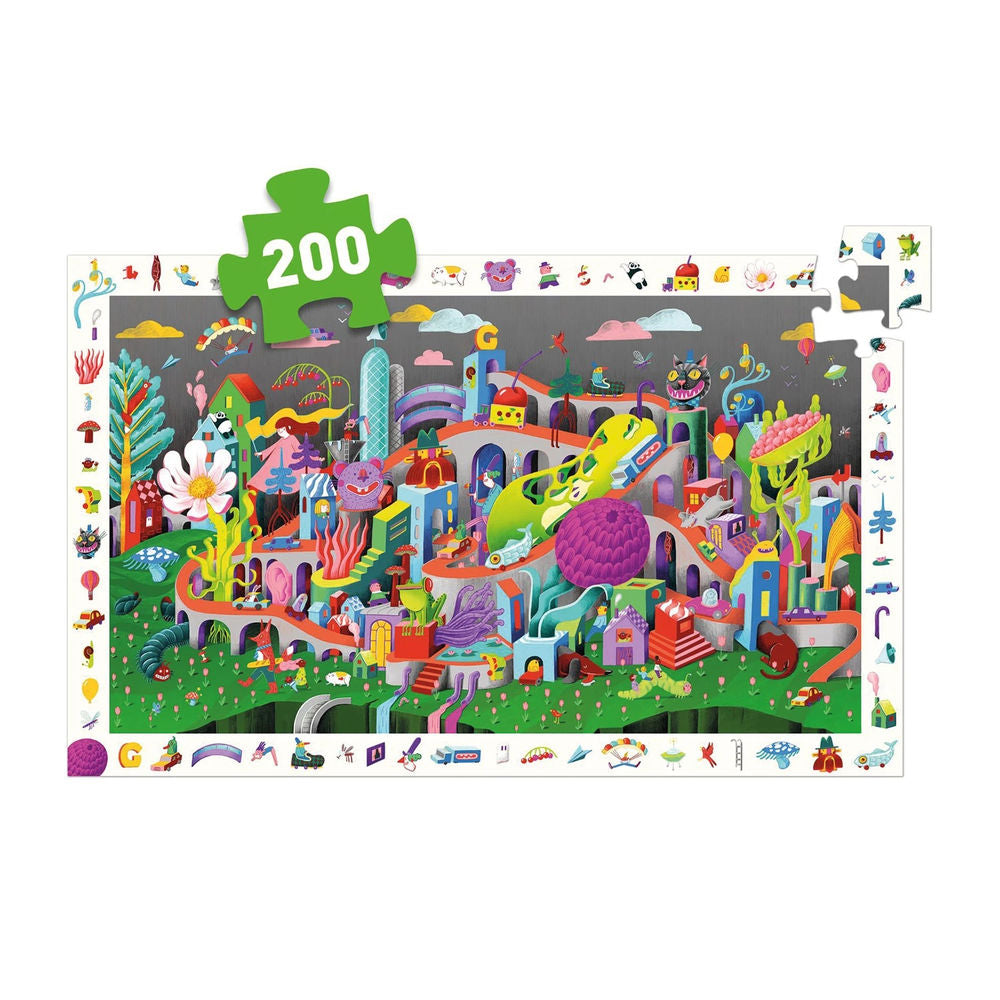 Wimmelpuzzle Crazy Town 200 Teile