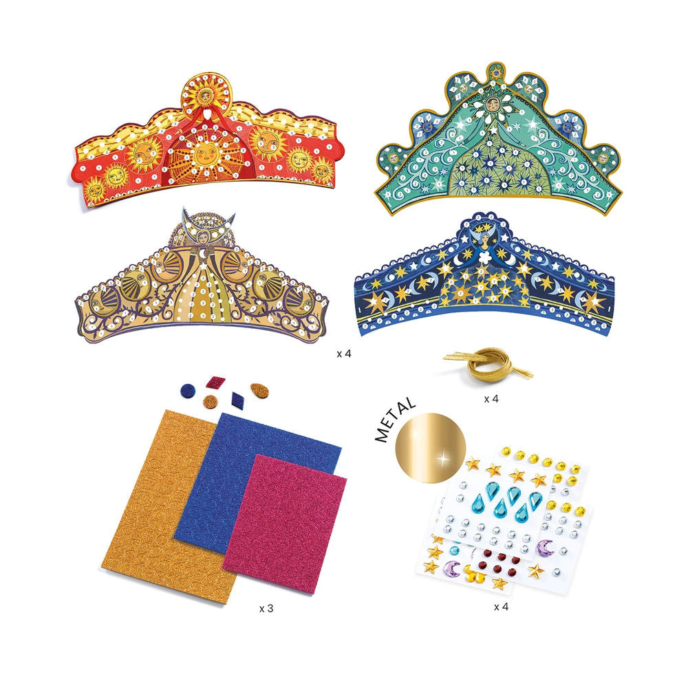 Djeco DIY - 4 mosaic tiaras