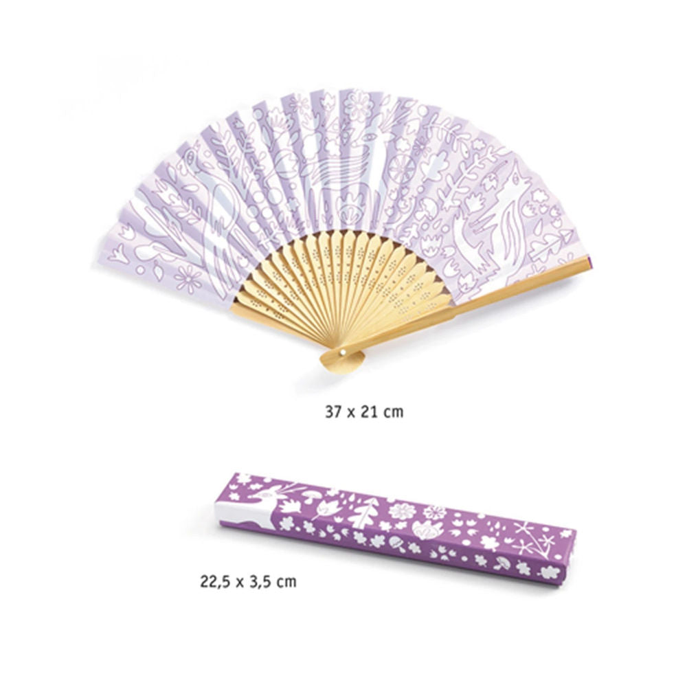 Djeco DIY - Fächer & Etui zum ausmalen