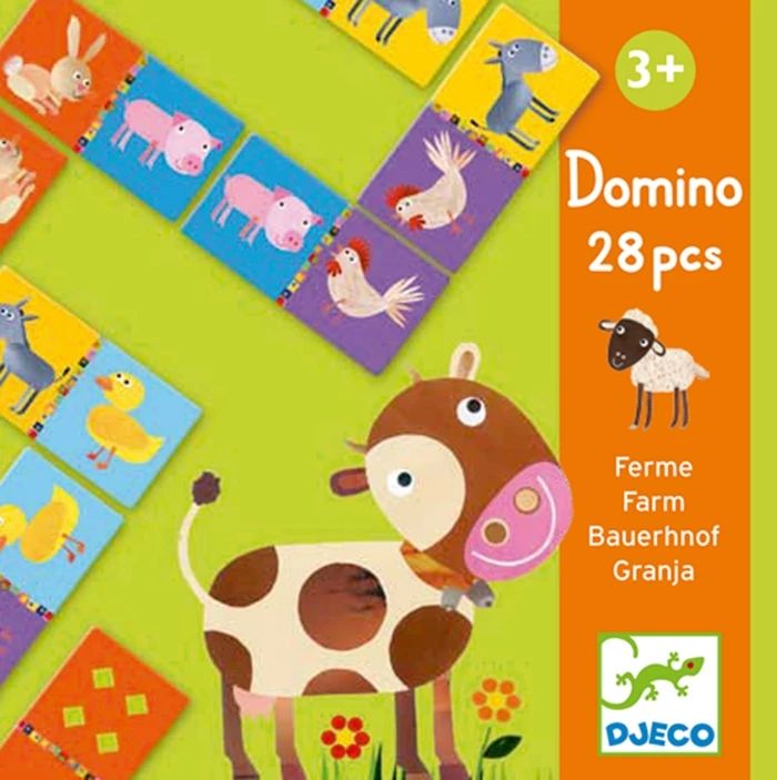 Djeco jeu éducatif ferme de dominos