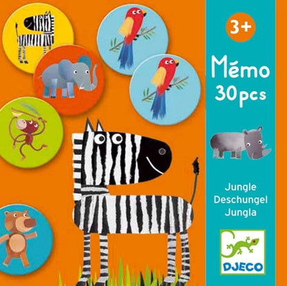 Djeco jeu d'apprentissage Mémo Dans La Jungle