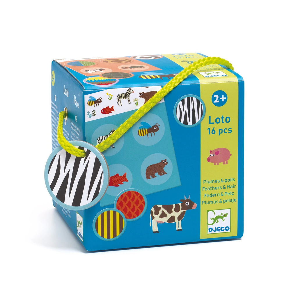 Djeco Lernspiel Lotto Federn & Pelz (mult)