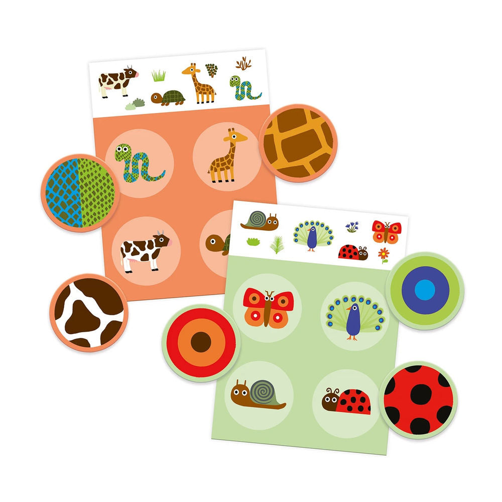 Djeco Lernspiel Lotto Federn & Pelz (mult)