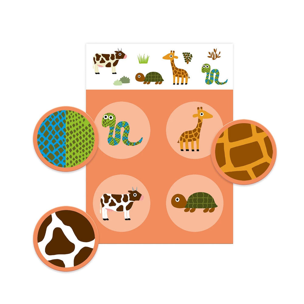 Djeco Lernspiel Lotto Federn & Pelz (mult)