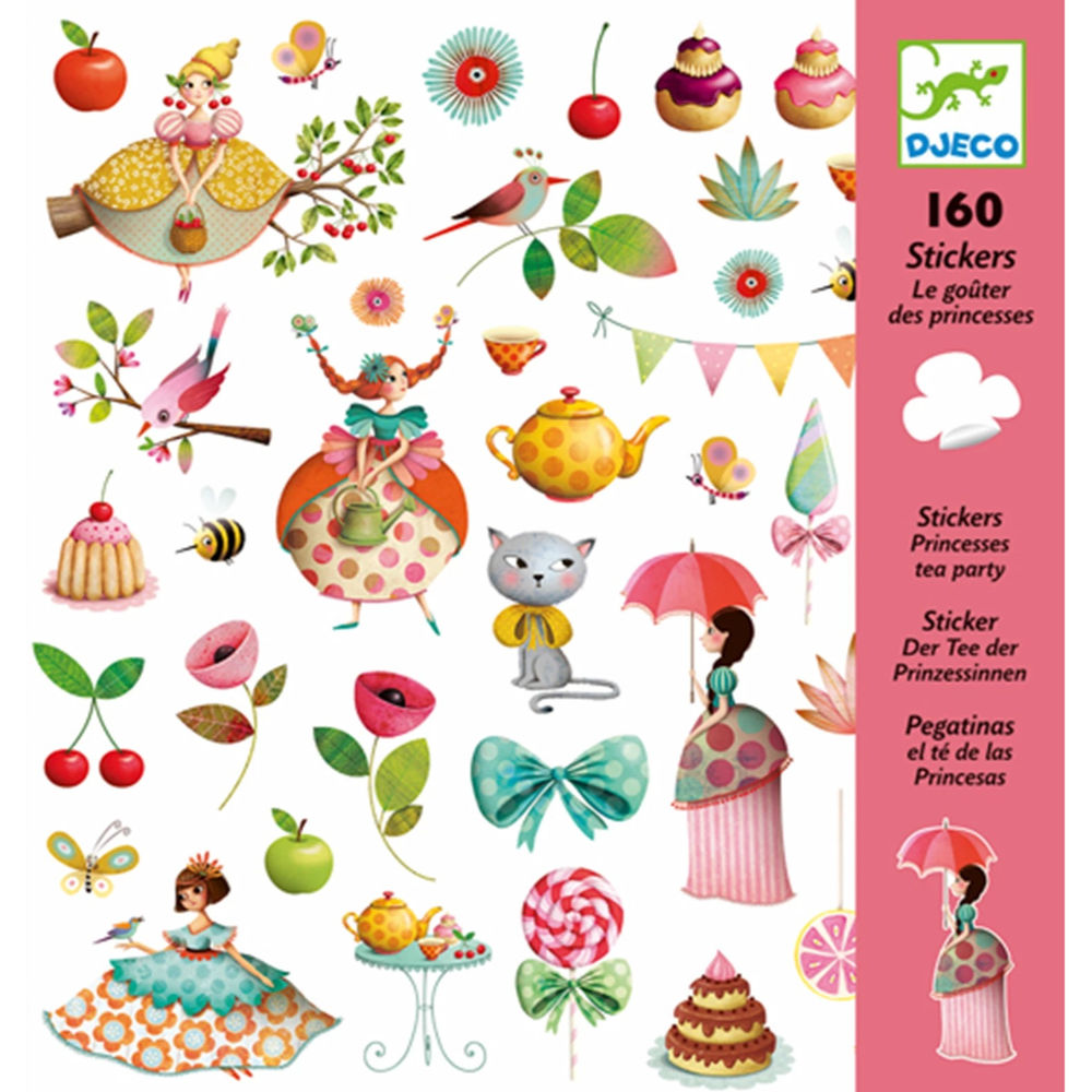 Djeco Stickers Princesses Tea Party