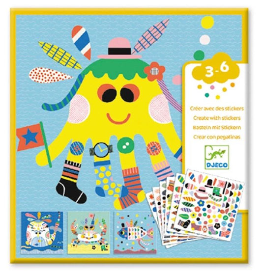 Djeco stickers and crafts sea creatures
