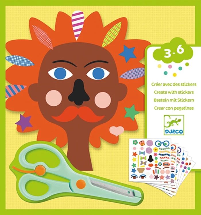 Djeco Stickers and Crafts Hairdresser