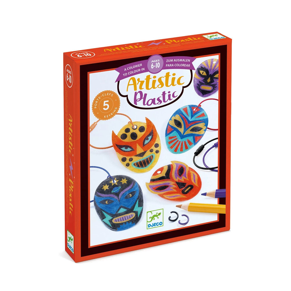 Djeco Artistic plastic Wrestler-Schlüsselanhänger