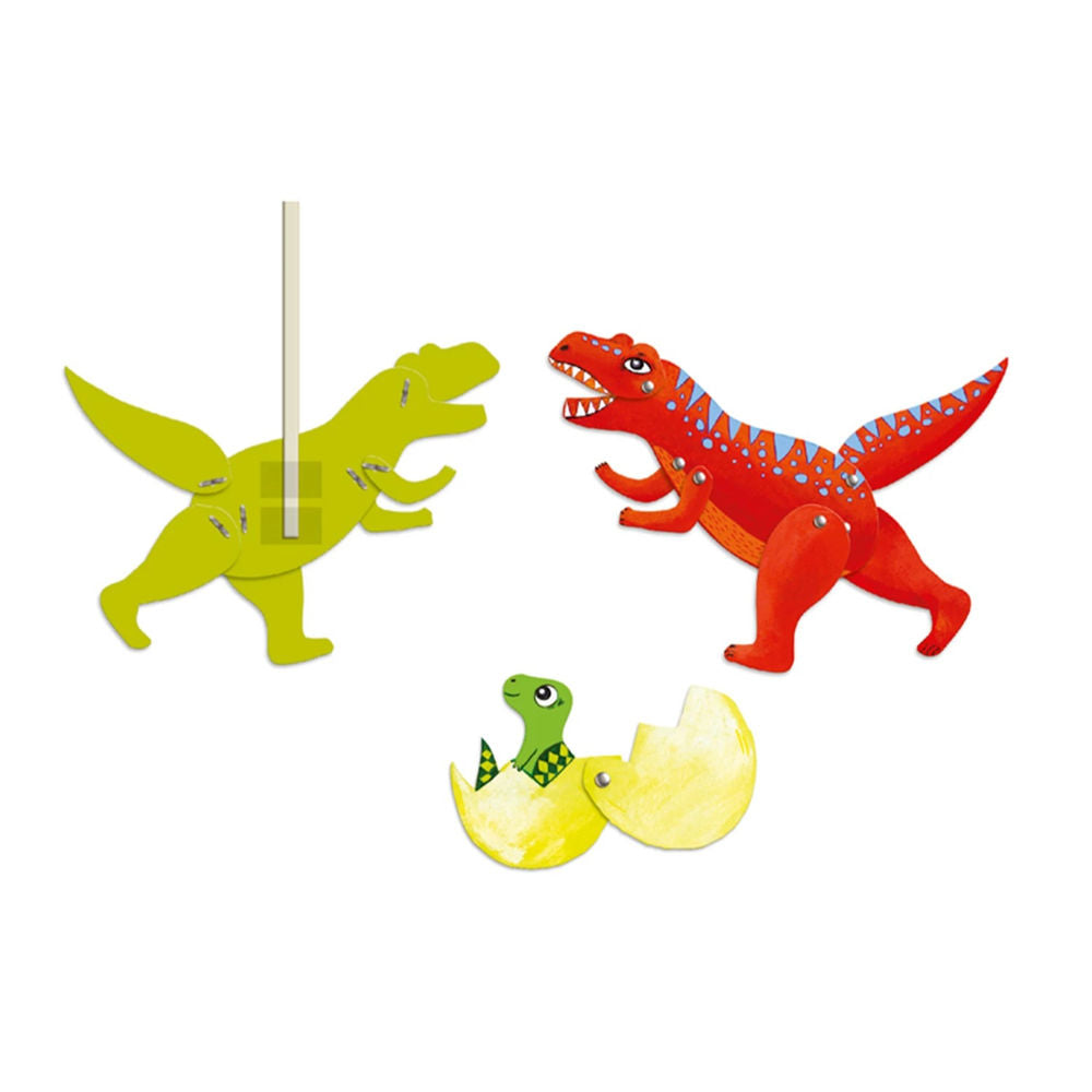 Djeco Hampelmänner zum Ausmalen Dinos