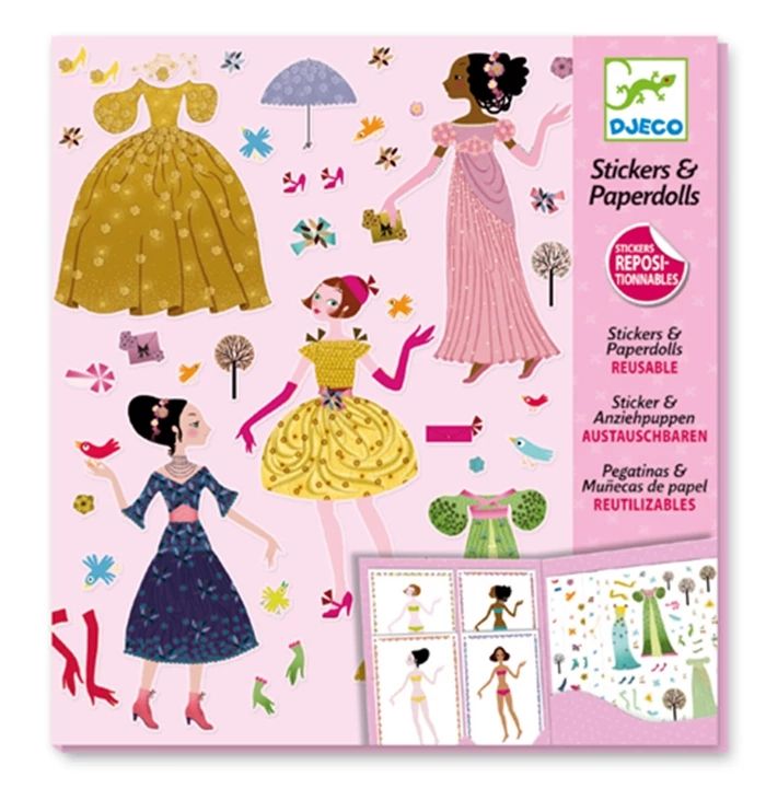 Djeco Stickers &amp; Dolls Dresses