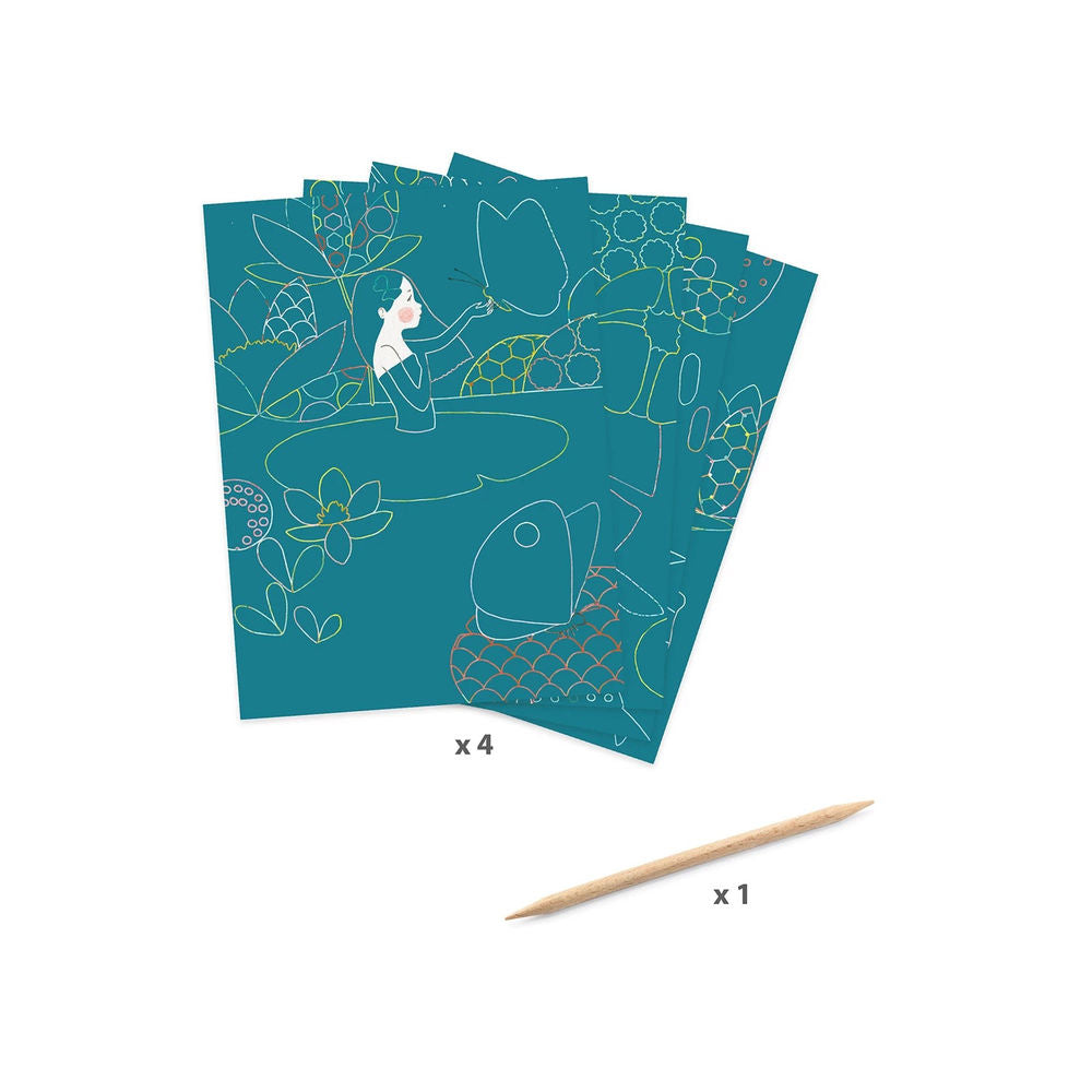 Djeco Scratchbilder Teich