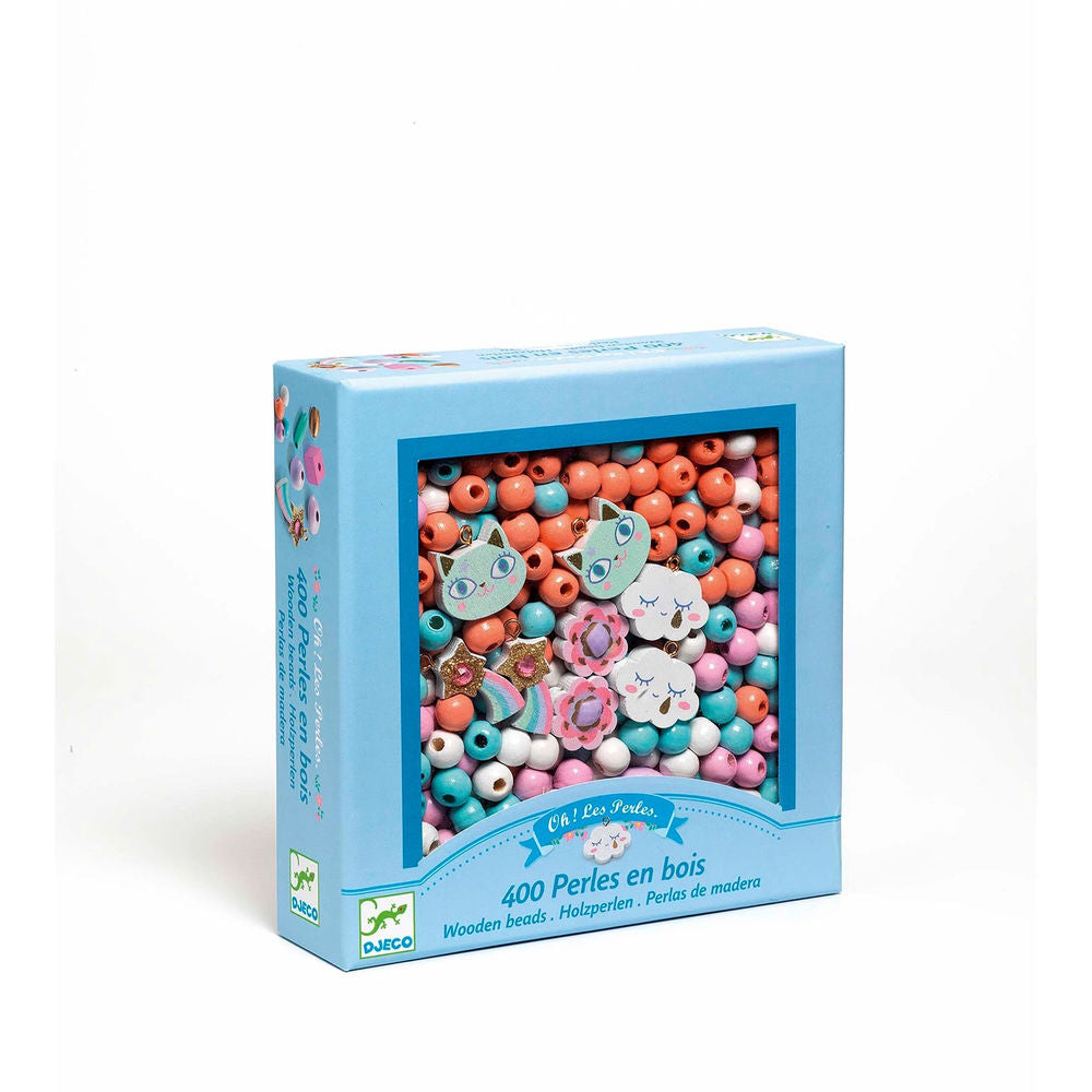 Djeco Holzperlen Regenbogen