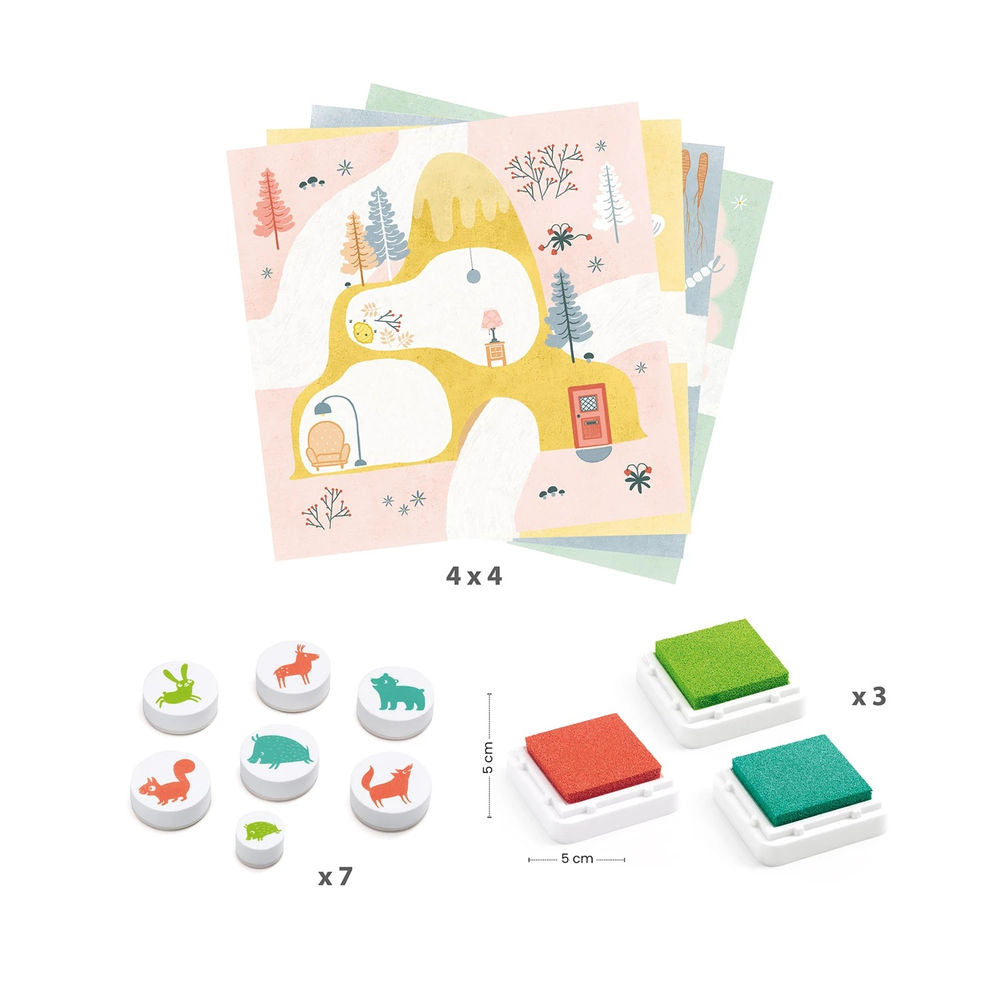 Djeco Stempelset Zu Besuch