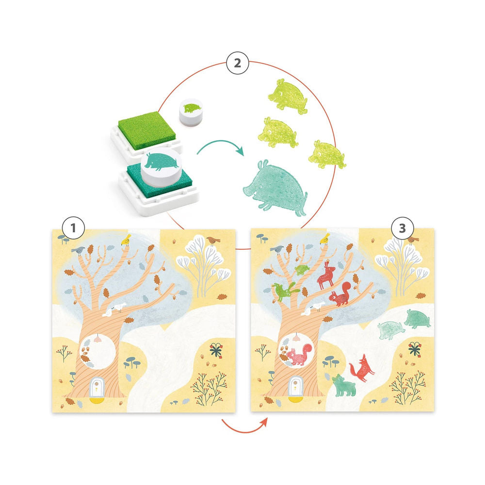 Djeco Stempelset Zu Besuch