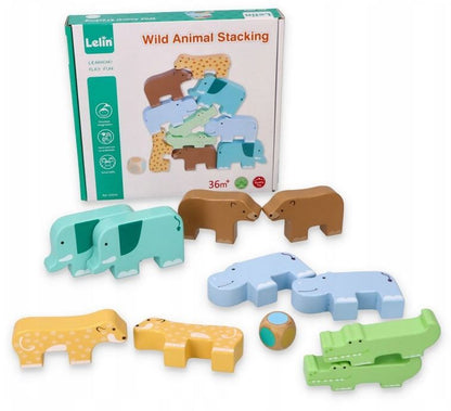 Spielba jeu d'équilibre animaux sauvages