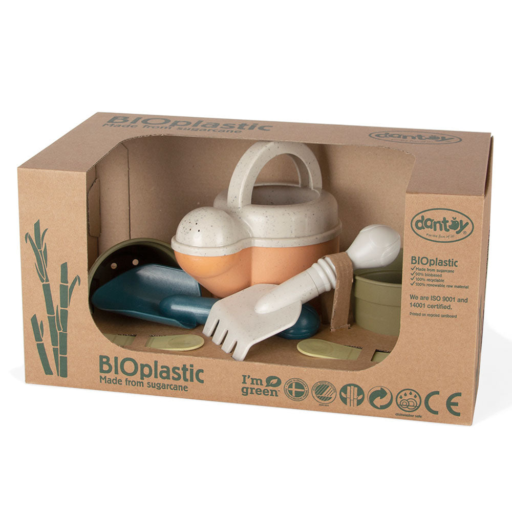 Organic plant set with watering can, 7 pieces