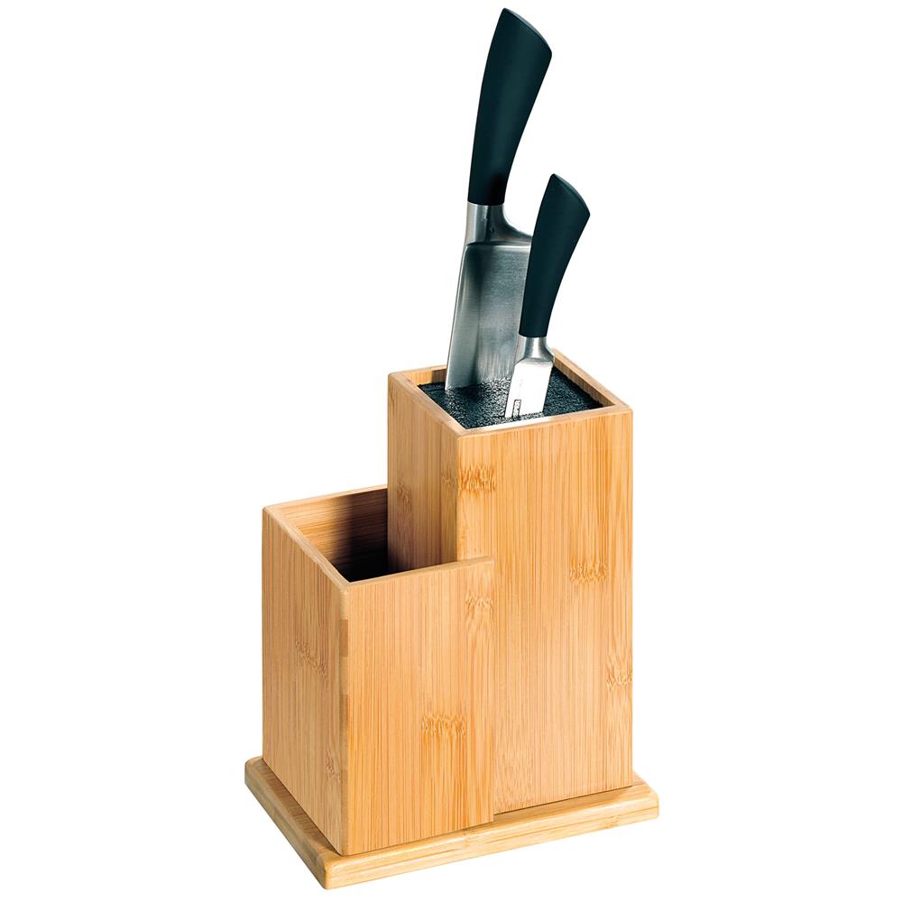 Kesper knife block with utensil container