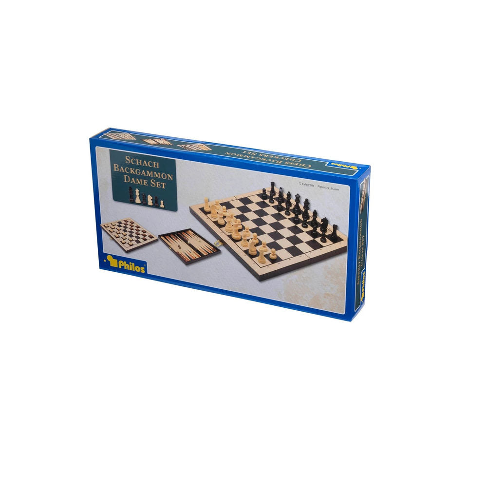Philos Schach - Backgammon - Dame - Set