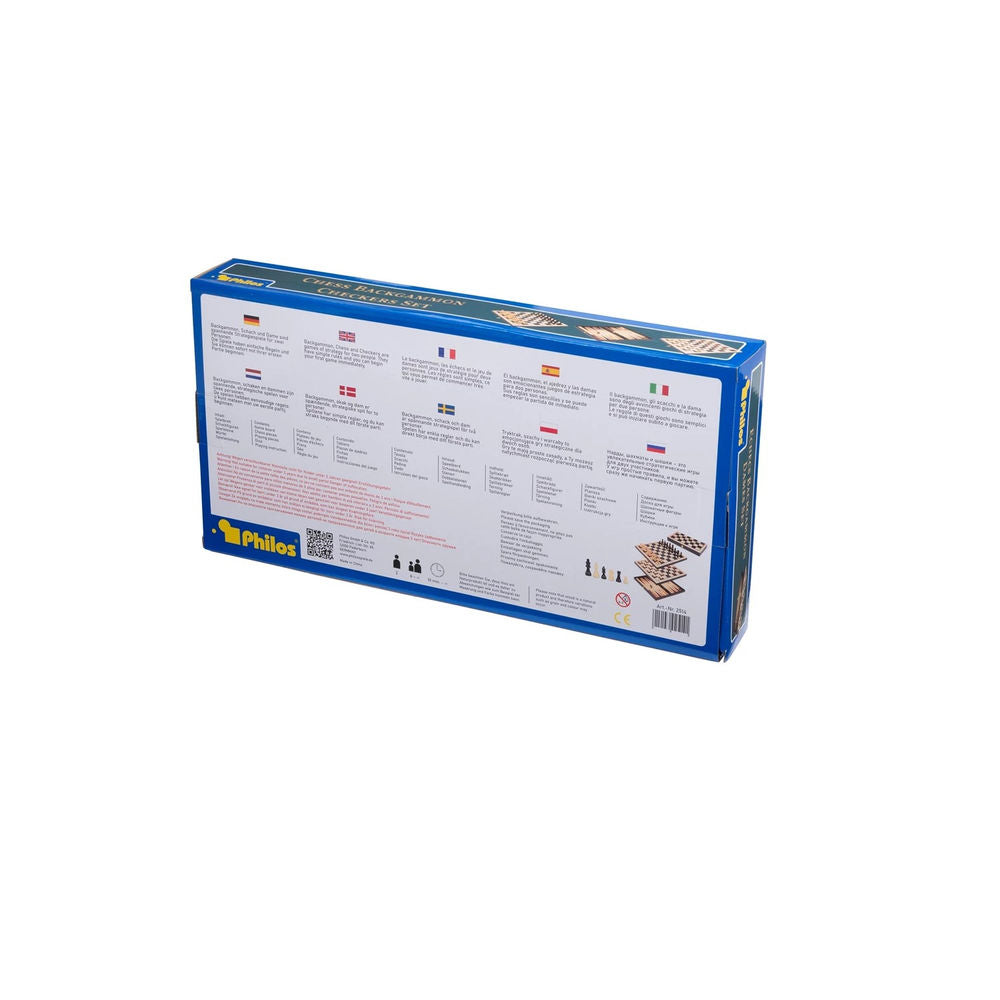 Philos Schach - Backgammon - Dame - Set