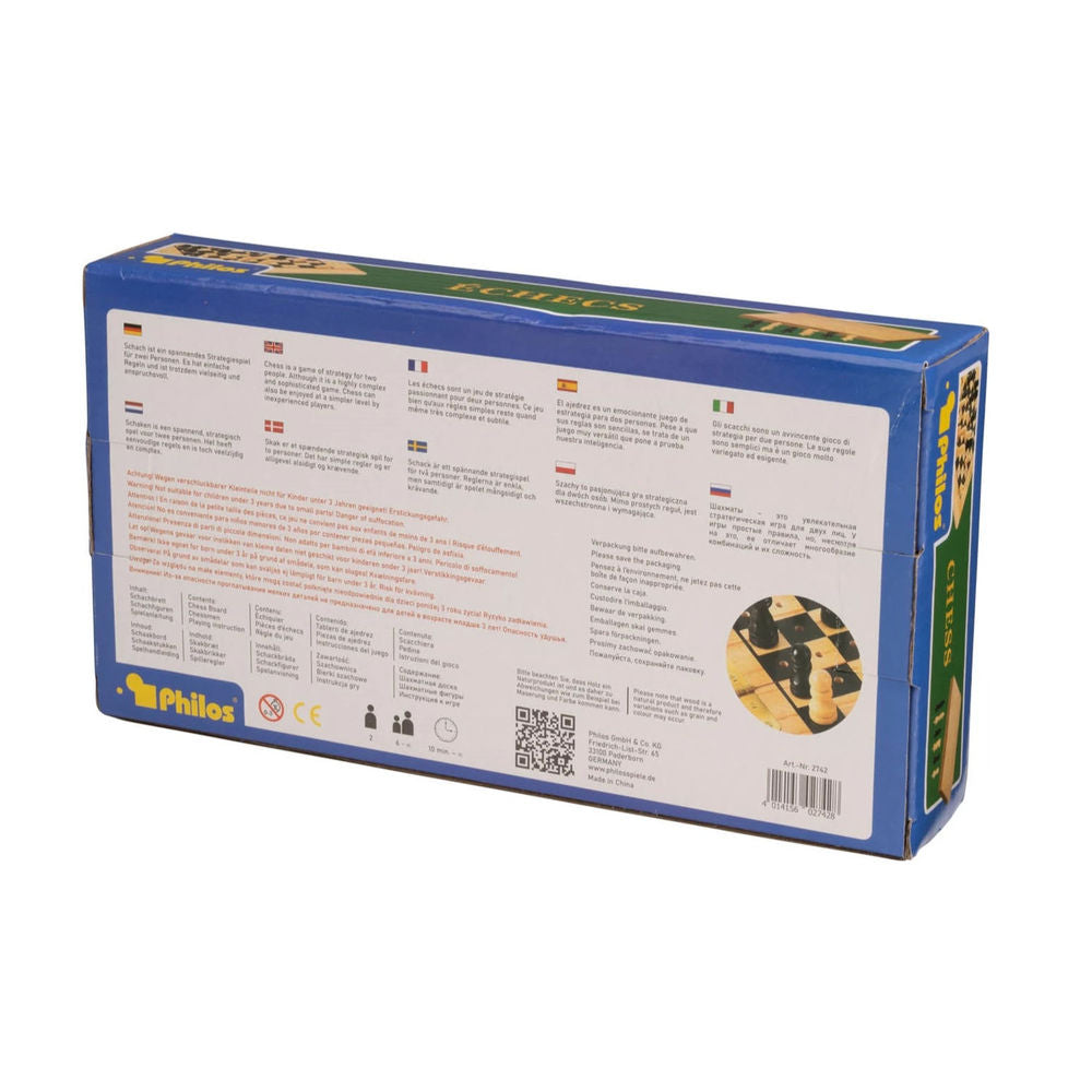 Philos Schach - Mini-Steckspiel - Feld 19 mm - klappbar