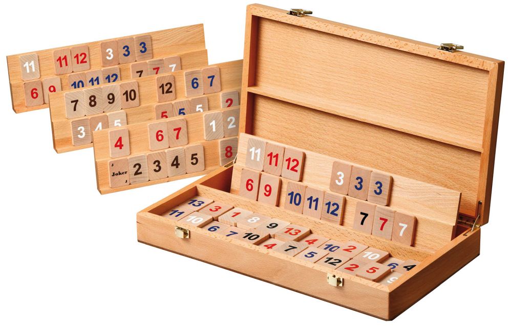 Philos Rummy - Holzkassette