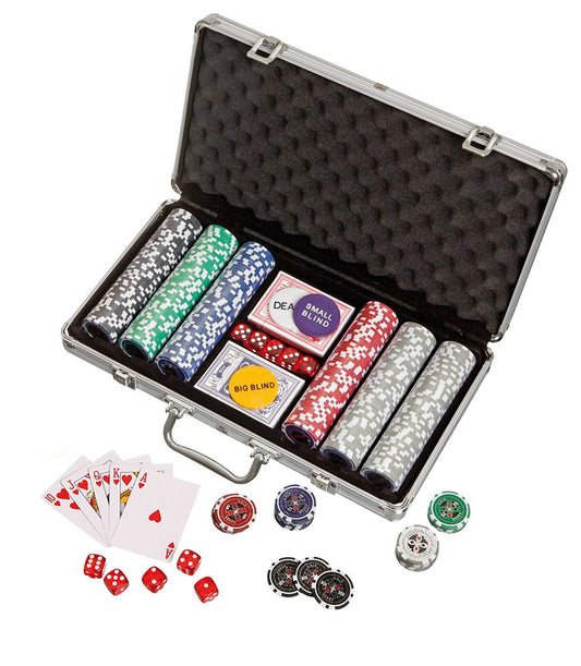 Philos poker chips, aluminum case
