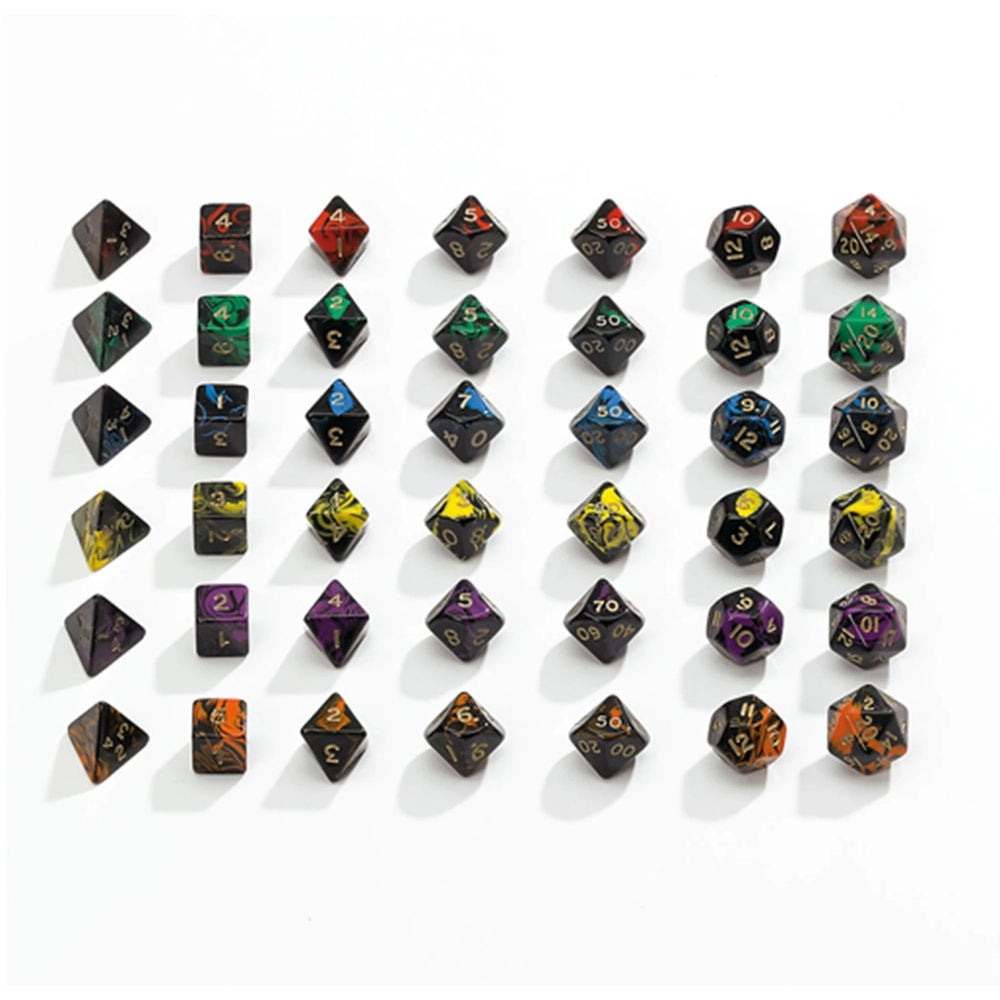 Philos Würfel - oblivion - blau - 7er Beutel