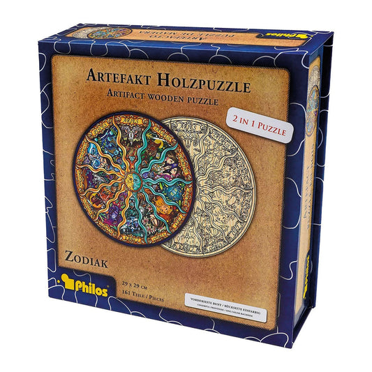 Philos Artefakt Holzpuzzle 2 in 1 Zodiak, 161 Teile