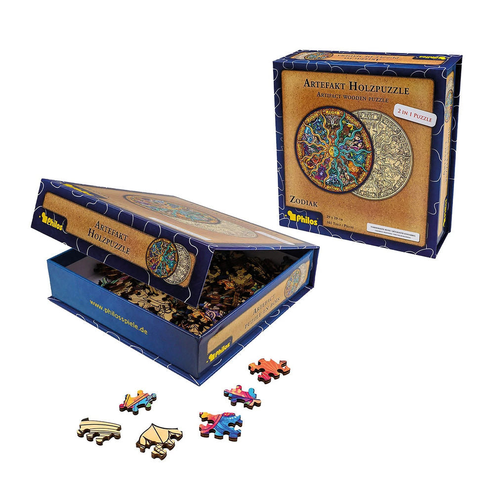 Philos Artefakt Holzpuzzle 2 in 1 Zodiak, 161 Teile