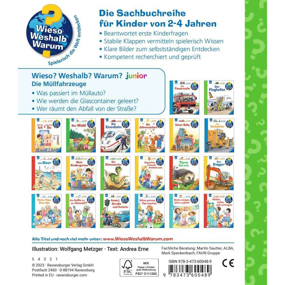 Ravensburger Why? What? Why? junior, Volume 74: The Garbage Trucks