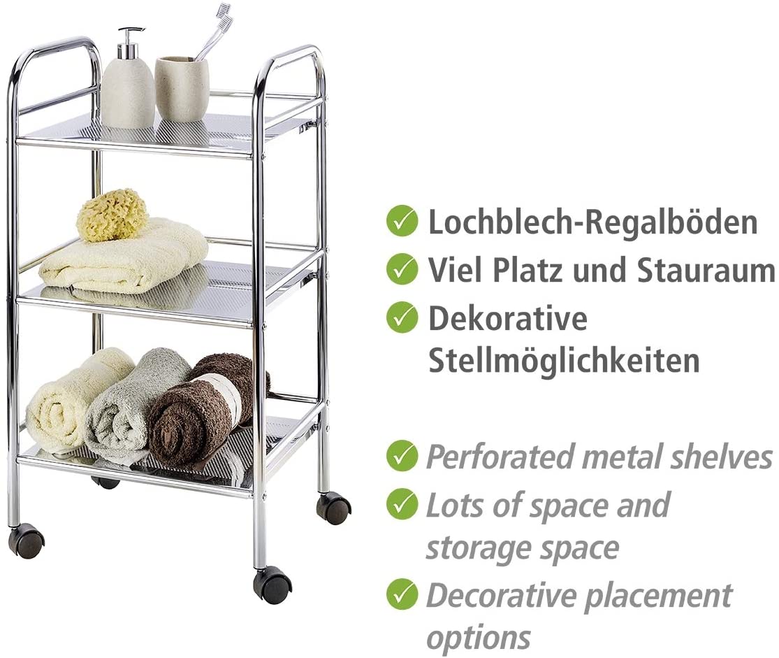 Wenko household/bathroom trolley, 3 levels