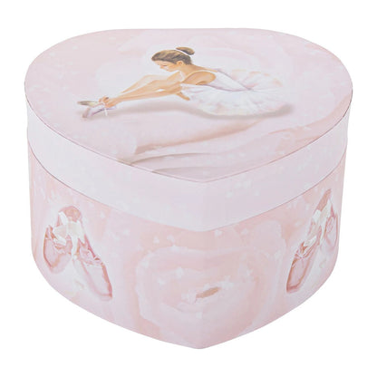 Trousselier musical box heart, ballerina, glow in the dark