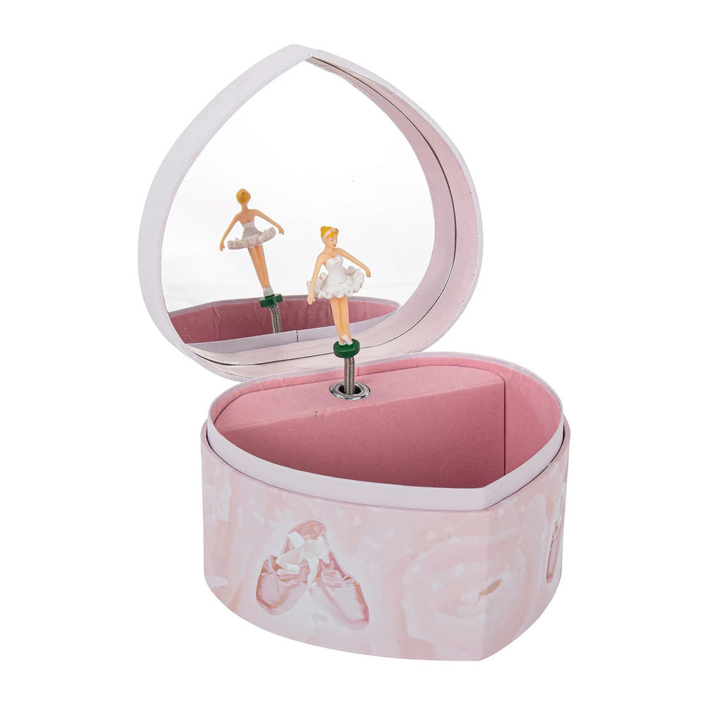 Trousselier musical box heart, ballerina, glow in the dark