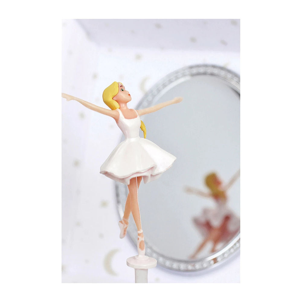 Trousselier music box with drawer, ballerina, glow-in-the-dark